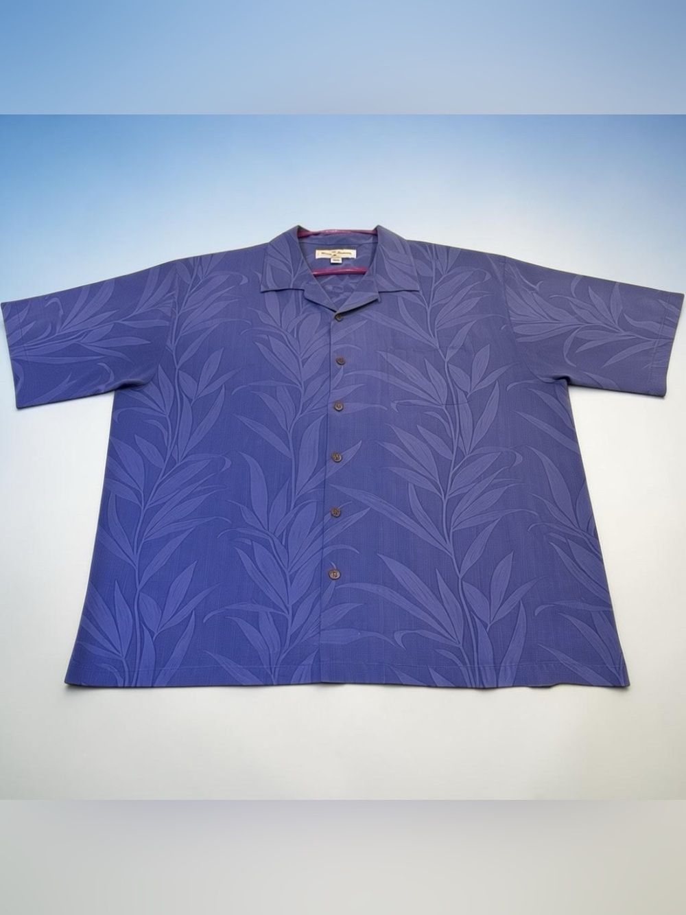 Vintage 90s Tommy Bahama 100% Silk Camp Shirt Size XL
